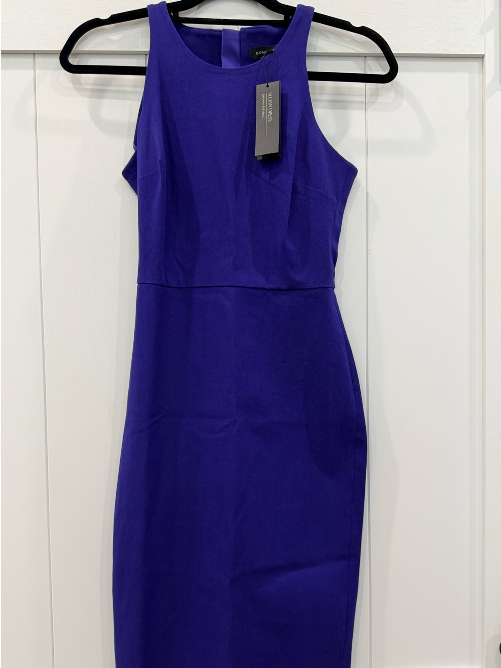 Banana Republic Royal Blue Sleeveless Sheath Dress